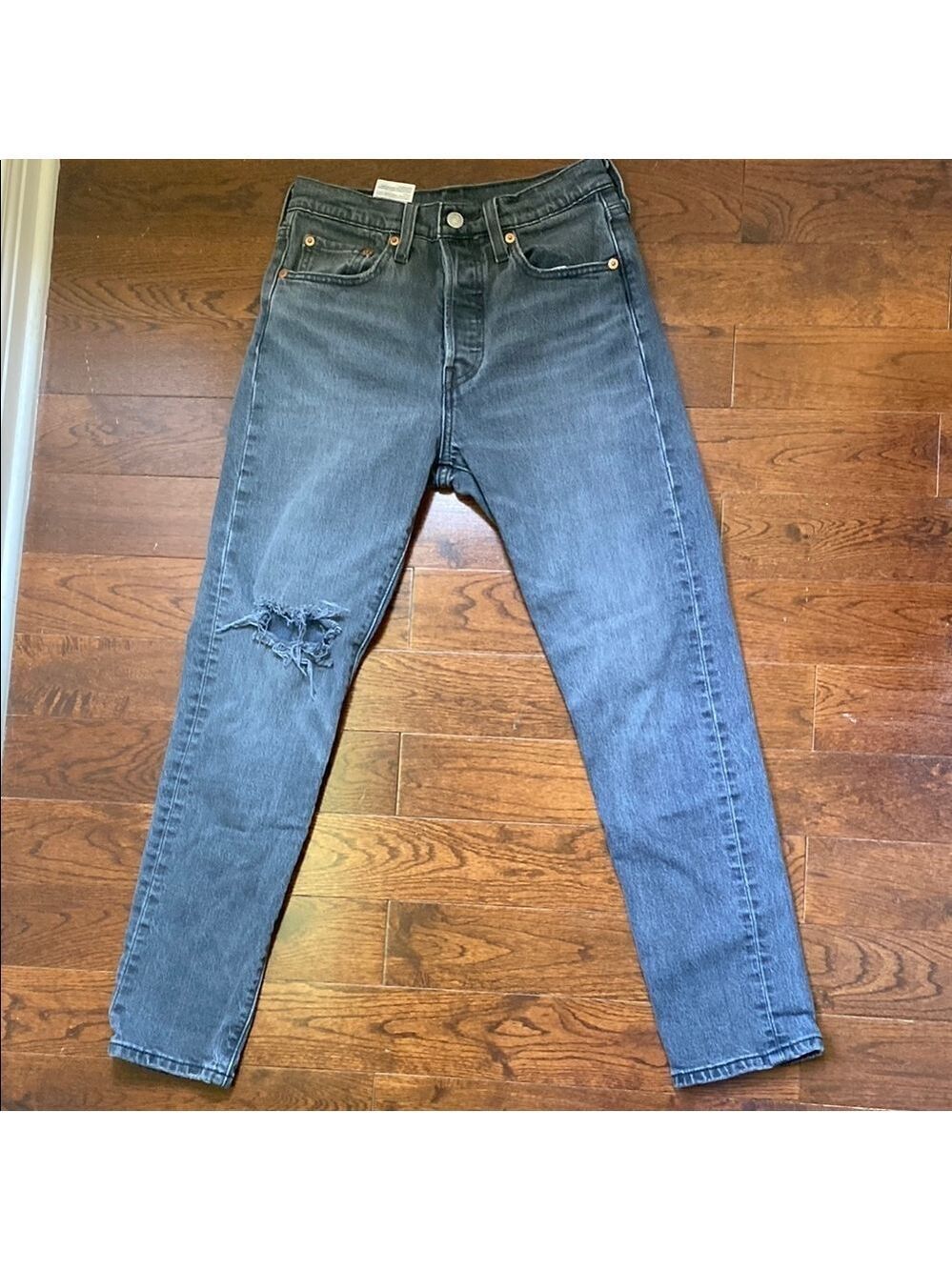 Levi’s 501S Filiforme Skinny Grey Jeans Five Button Fly Size 25